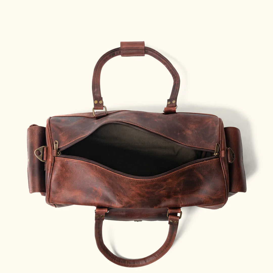 The Roosevelt Leather Duffle Bag-Leather Duffle bags-Premium Leather Store