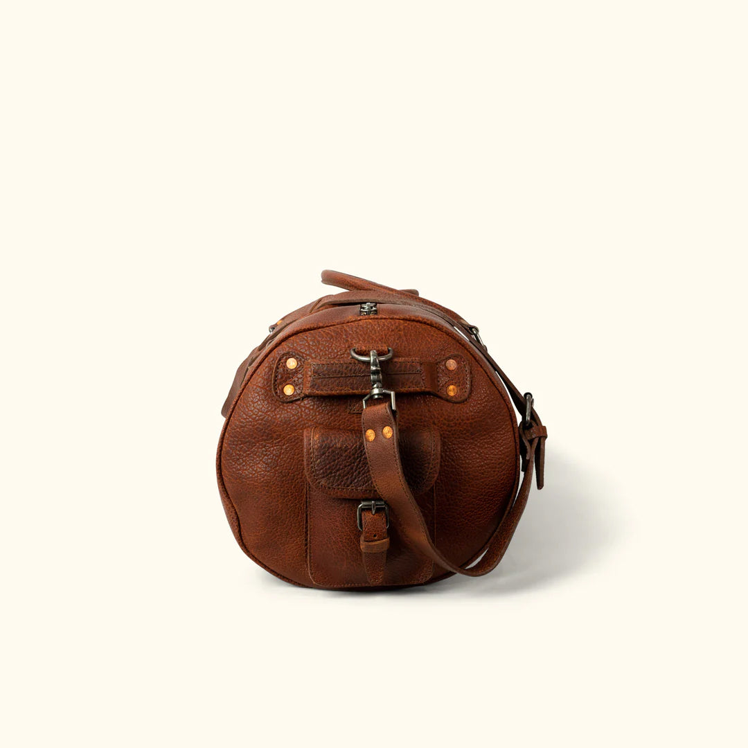 Travel Ryder Reserve Bison Leather Duffle Bag-Leather Duffle bags-Premium Leather Store