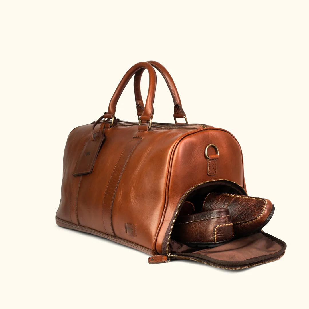 The Jefferson Leather Duffle Bag-Leather Duffle bags-Premium Leather Store