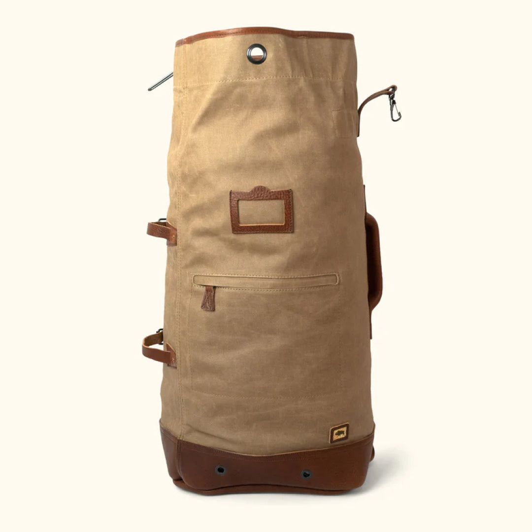 Dakota Waxed Canvas Duffle Bag-Leather Duffle bags-Premium Leather Store