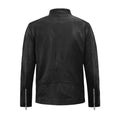Men's Black Zephyr Leather Jacket-Leather Jackets-Premium Leather Store