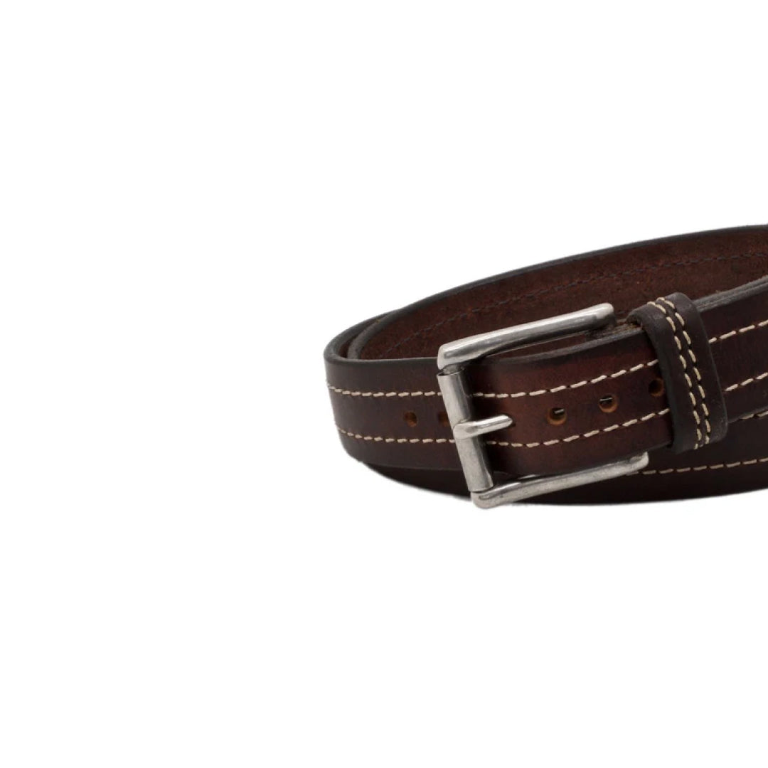 Men's Reddish Dutton Leather Belt-Men Leather Belts-Premium Leather Store